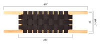 Trailhead Ash Web Canoe Seat - Center